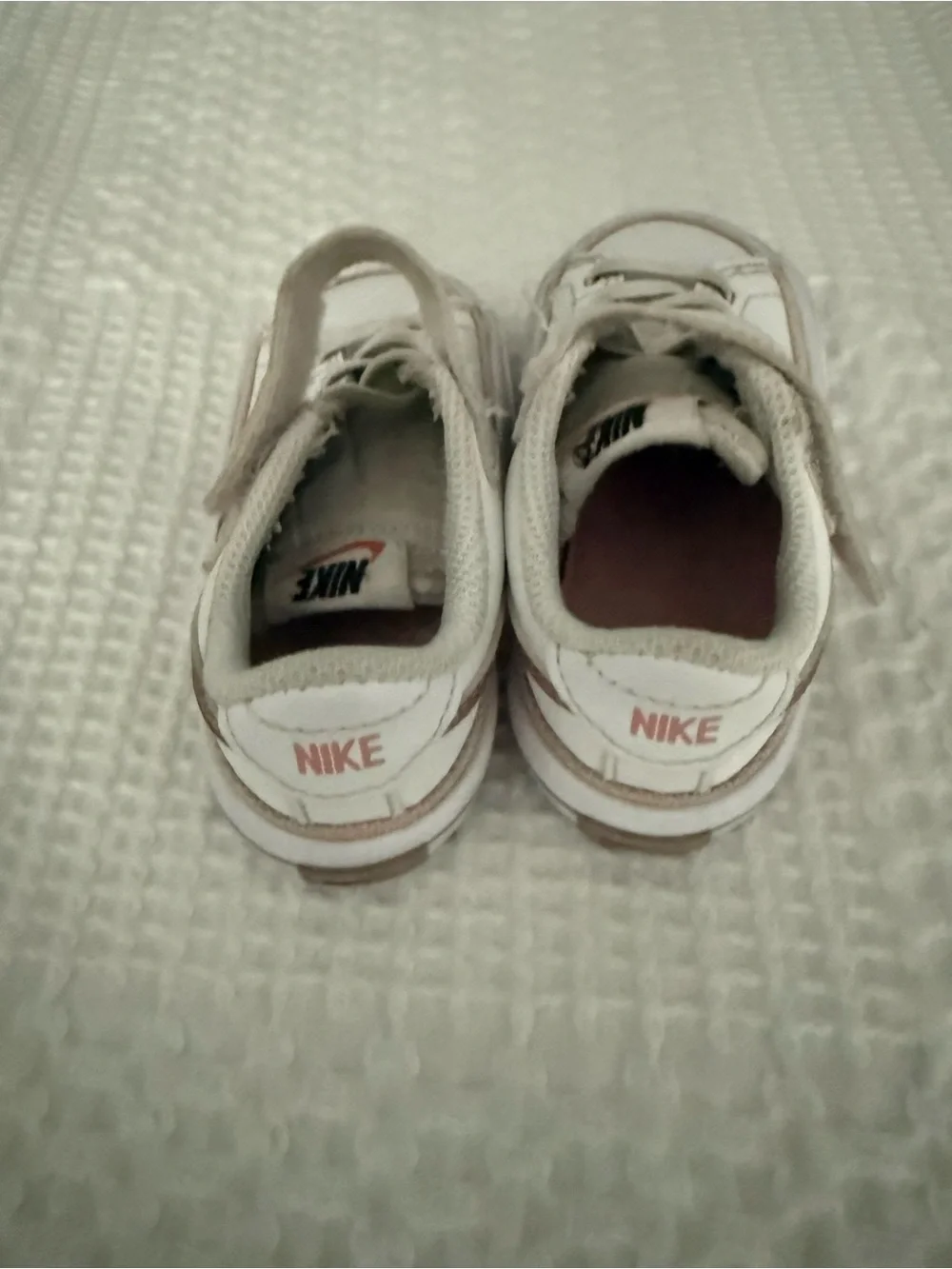 Nike Court Legacy Toddler Sneakers White Pink Hook Loop Shoes Size 5C DA5382-110